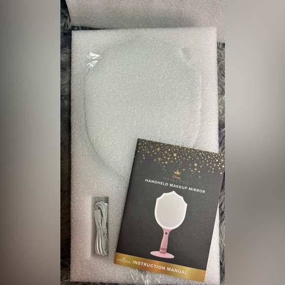 IMPRESSIONS Vanity Ariel LED Handheld Makeup Mirror With Standing Base - Picture 6 of 14